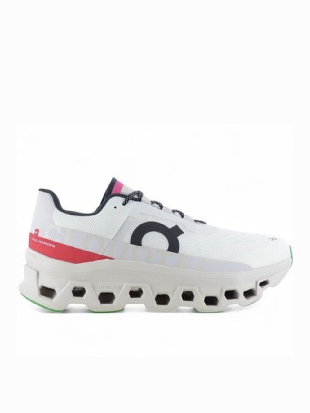 On Cloudmonster Running Shoes in Ivory and Pearl Mens Size 10
